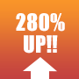 280% UP!!